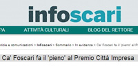Ca' Foscari fa il 'pieno' al Premio Città Impresa